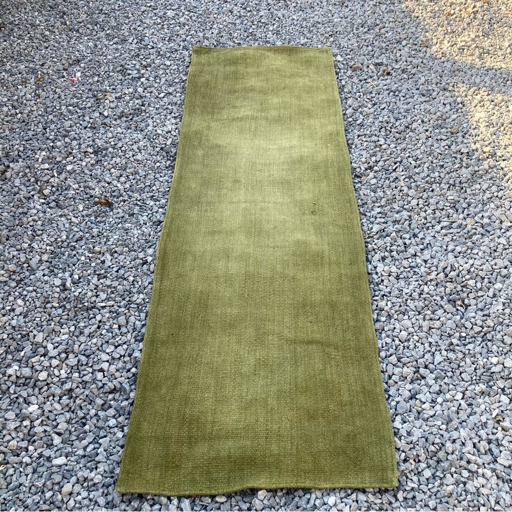 Hemp Runner Green 28X146"